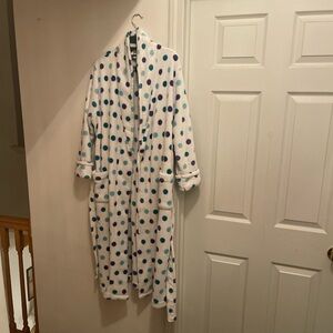 Polka Dot Robe - Blue and Purple
